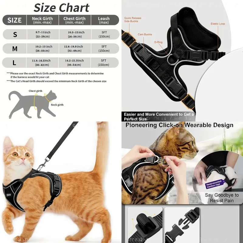 Kedi Göğüs Tasması ve Tasma Se - Outdoor Adventure Kit incelemesi ve fiyatı